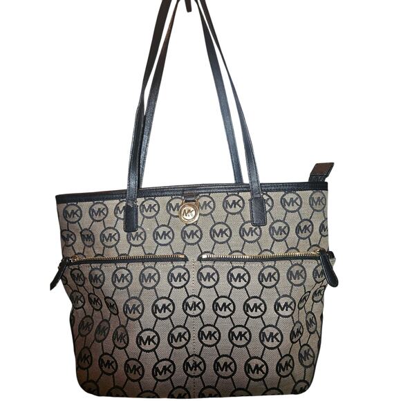 Michael Kors Kempton Signature Tote Shoulder Bag - Picture 2 of 9